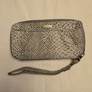 TRAVELON Clutch Wallet RFID Blocking Zip Around Travel Security Vacation EUC